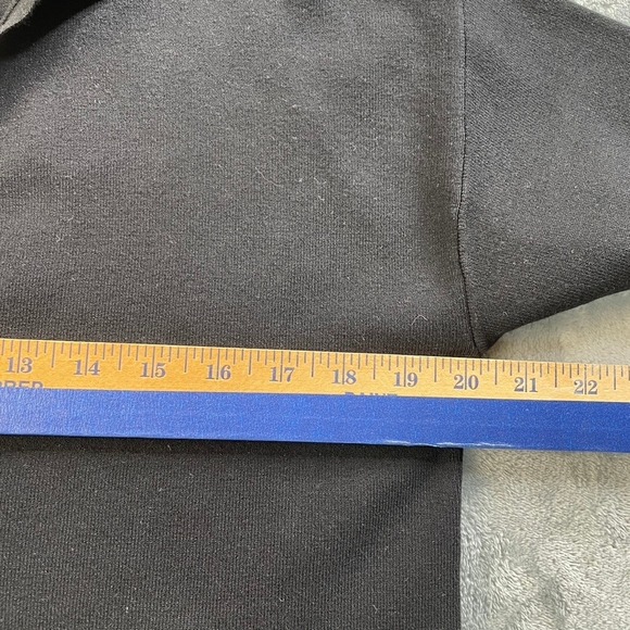 Meshki Lennox Collared Knit Jumper Black Deep V-Neck Crop Top TP04928KD3 Medium - Picture 8 of 13